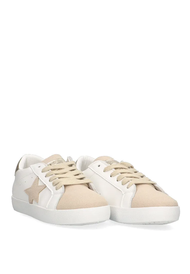 ZAPATILLA DEPORTIVA CASUAL ESTRELLA ETIKA KARRASPIO 50202 MUJER, BEIGE