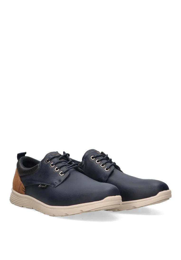 ZAPATO CASUAL JONAVA 01 AZUL HOMBRE PLANO