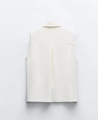 ZARA  |Casual Style Sleeveless Plain Elegant Style