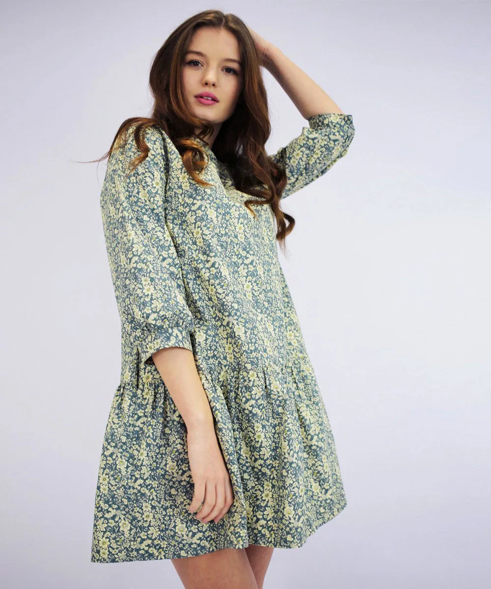 ZOE DITSY FLORAL DROP DRESS